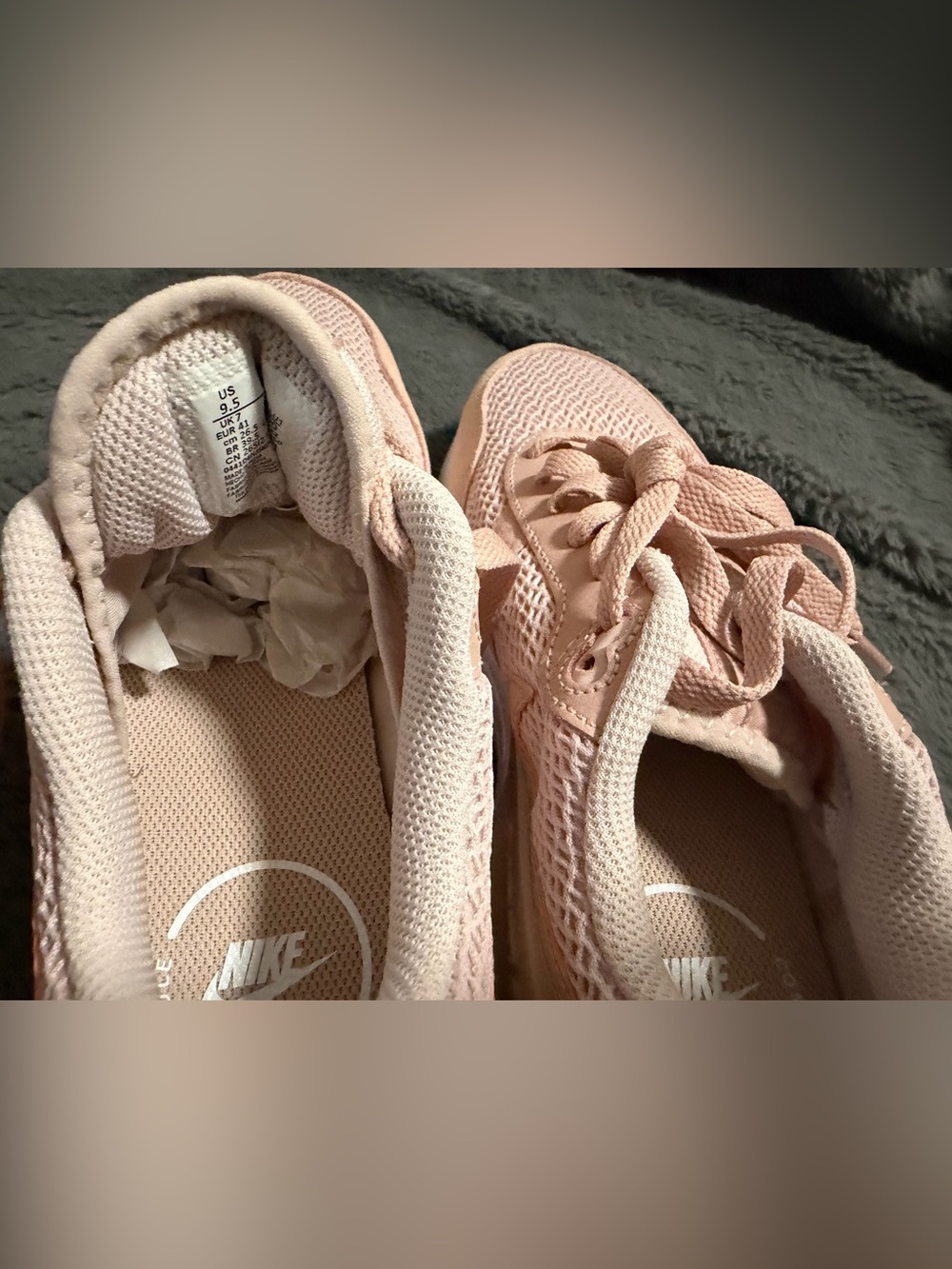 Nike Women’s Air Max Pastel Pink Mesh & Suede Sneaker - Picture 3 of 7
